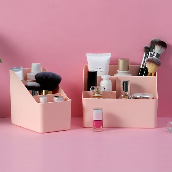 NEU 2024 Make -up -Organisator Desktop Make -up Pinsel Aufbewahrungsbox Kosmetischer Organisator Hautpflege Schmuck Boxbehälter für Home Office Lagerung