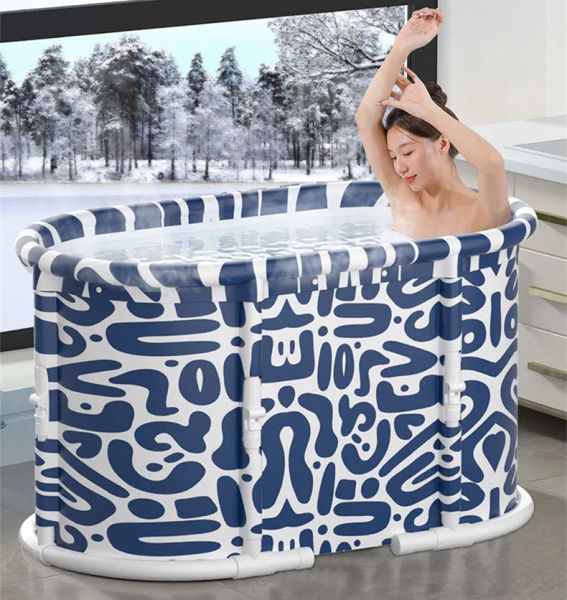 Vasche da bagno Vasca da bagno pieghevole per adulti Bagno di casa Spa Vasca da bagno con acqua calda Vasca da bagno gonfiabile SPA portatile per tutto il corpo Forniture per il bagno