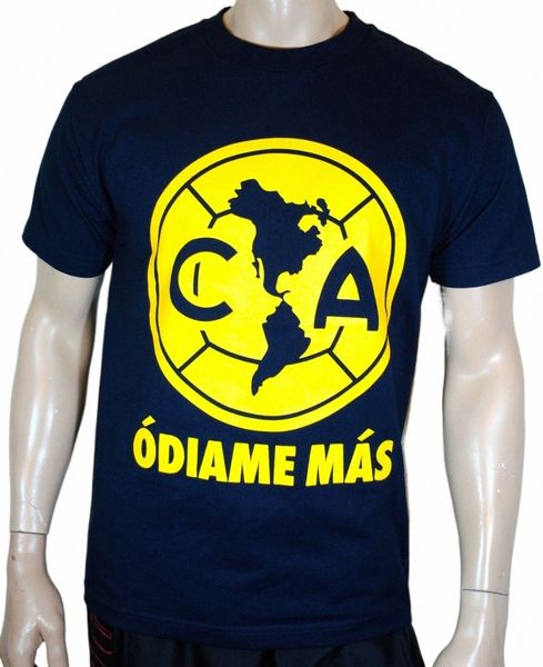 Club America Mens T shirt Odiame Mas LG ou mangas curtas t3hB#