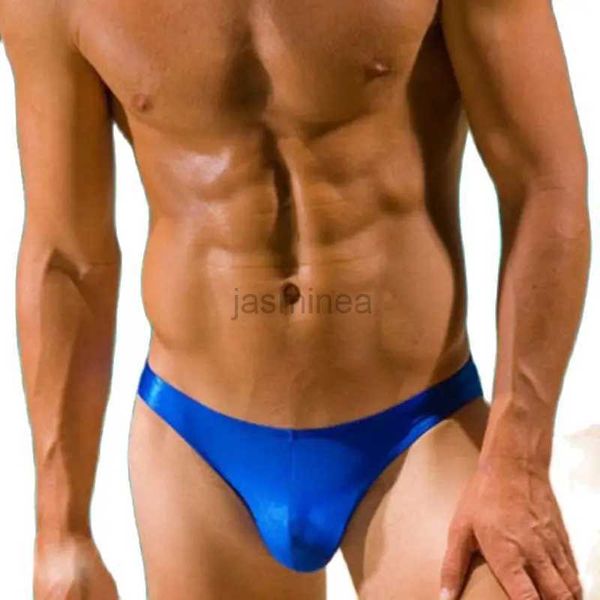 Cuecas de banho masculinas sexy maiô troncos de banho pênis bolsa nadar praia shorts surf terno beachwear hombre sunga bikini 240327