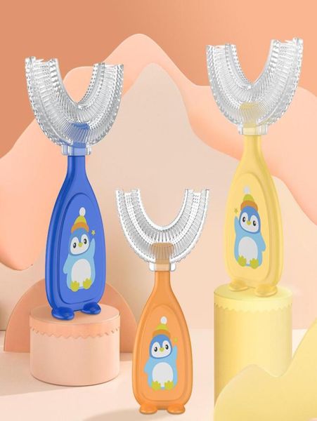 Toys Ushaped Baby Dente Sprobrush Children039s Denti Care orale per la pulizia della pennello morbido Silicone TETHETRI BAMBINO BASCHI NETTO COMPLETO 7217508