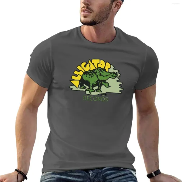Canotte da uomo T-shirt Alligator Records T-shirt personalizzate ad asciugatura rapida Abbigliamento estetico Camicia Uomo Uomo grande e alto