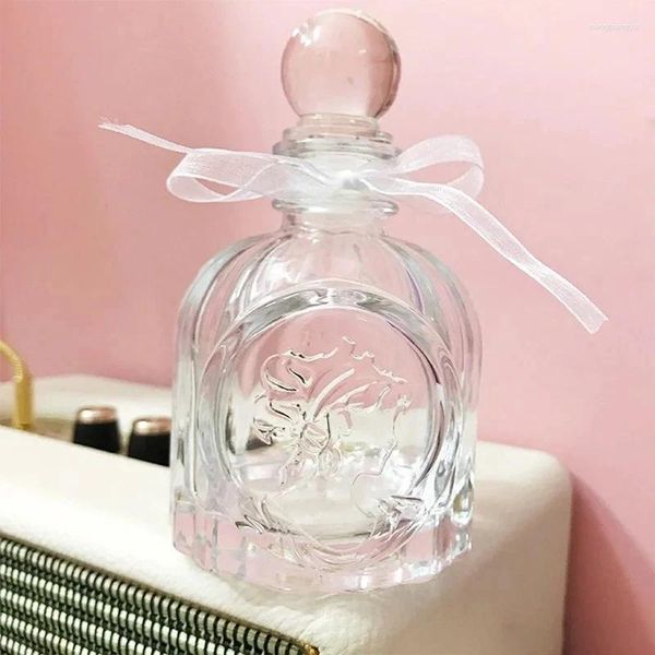Garrafas de armazenamento 100ml garrafa de perfume menina mini decoração de casa selada jarra de vidro acessórios