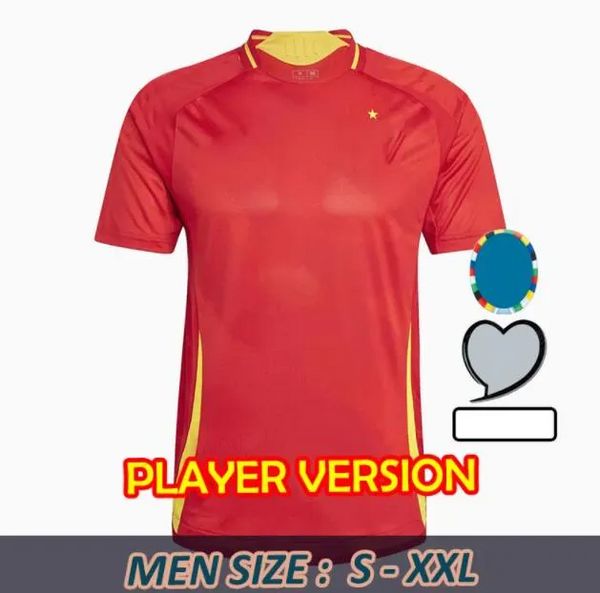 2024 2025 maglia calcistica Morata Ferran Asensio 2024 Euro Cup Spanish Team Shirt da calcio 2025 uomini Kit per bambini che si mette a casa camisetas Espana Rodri Olmo Ansu Fati 6760