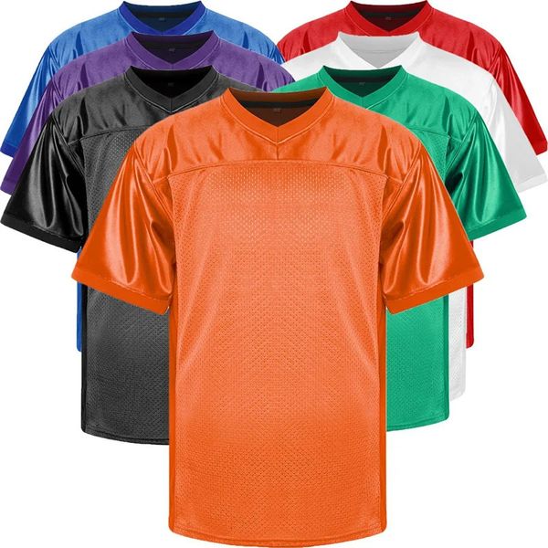 Camisa de futebol em branco dos homens esportes ao ar livre roupas de futebol treinamento topos respirável secagem rápida alta qualidade 240325