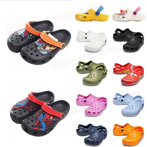 Salehe bembury croc crocs kids shoes sandálias de designer palha de madeira clássica escorregadeira de madeira de fundo grosso cros charms chinelos bebê calçados dhgate【code ：O】