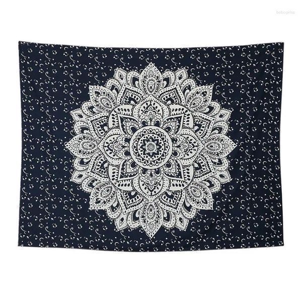 Tapeçarias Mandala Tapeçaria Tapeçaria Boho Trippy para Quarto Estético Dormitório Home Art Decor