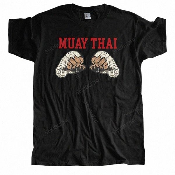 Classic Mens Muay Thai Combat Workout Tshirt maniche corte Cott T-shirt Designer Thailandia Kickboxing Boxing Tee Shirt Apparel c4Ey #