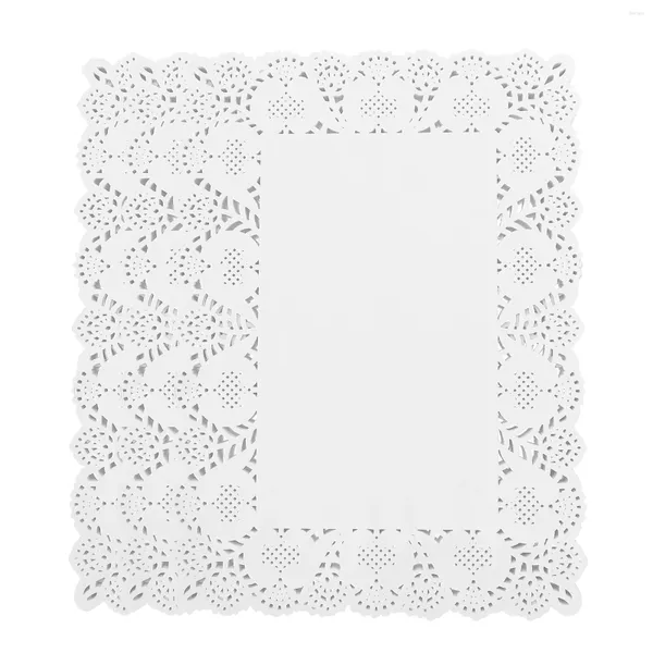 Pişirme Araçları 170 Çeteleler Doilies Kağıt Kare Dekoratif Placemats Toplu kek kutusu astarları pişmiş tedavi ekran çöl için