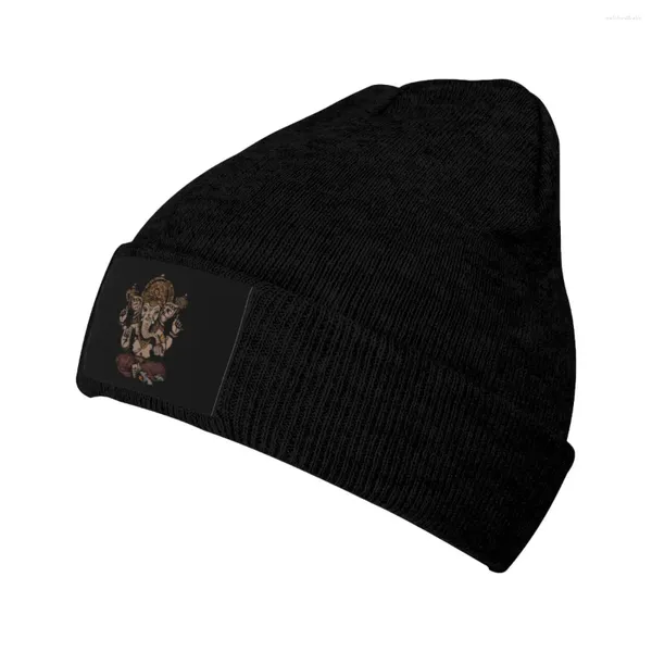 Berretti Ganesha 3D Cappello lavorato a maglia per donna Uomo Berretti Autunno Inverno Cappelli Acrilico Shiva Dio indù India Lingam Berretto casual