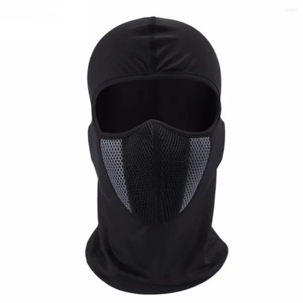 Cappellini da ciclismo Uomo Maschera integrale Traspirante Passamontagna da moto Sport Sciarpa antivento Comodo copricapo morbido Cappello Bandana Ciclismo