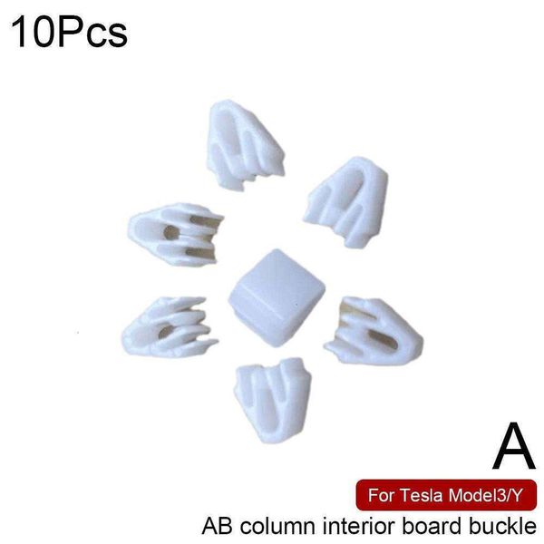 Atualizar 10/20 peças para tesla y modelo 3 console central navegação painel de guarnição do peitoril da porta clipe de fivela de plástico fixo 10/20 peças atualização v6o0