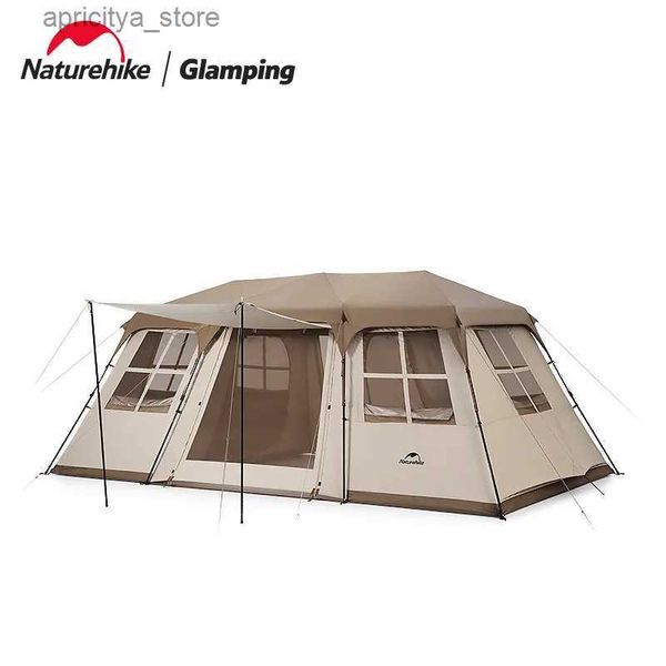 Tendas e abrigos Naturehike New Village17 Tenda automática para acampamento ao ar livre Tenda grande espaço Ridge Tenda dupla salão protetor solar à prova d'água Tenda automática24327