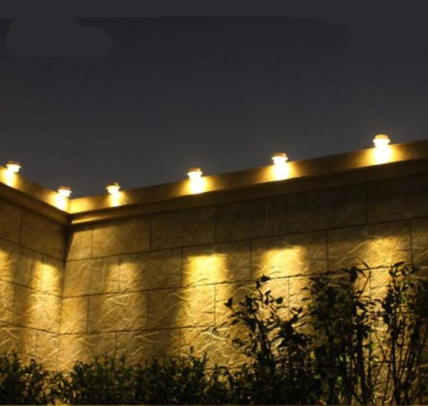 Luci solari per esterni luci da giardino a led minibalcone pilastro sul tetto lampada da parete1624028