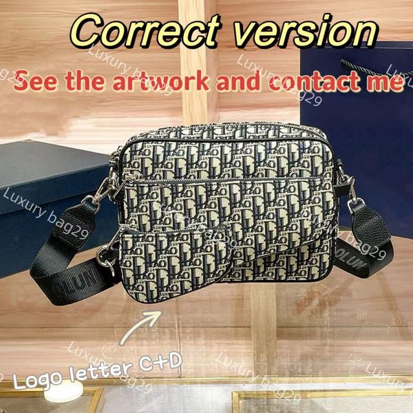 Designer com a mesma bolsa de selim moda clássica bolsa crossbody de ombro versão correta veja a imagem original entre em contato comigo