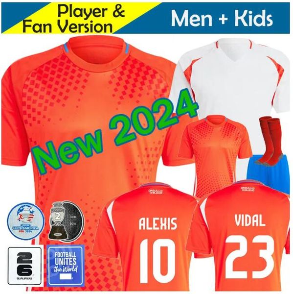 CHILe 24/25 Fußballtrikots ALEXIS VIDAL Kinderset 2025 Nationalmannschaft Fußballtrikot Camiseta de Foot 2024 Copa America ZAMORANO ISLA CH.ARANGUIZ-Uniformen