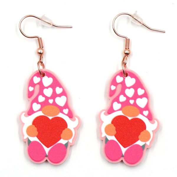 Baumelnde Ohrringe 1 Paar Top Fashion CN Drop Gnom Cute Valentine Geschenk Acryl Schmuck für Frauen