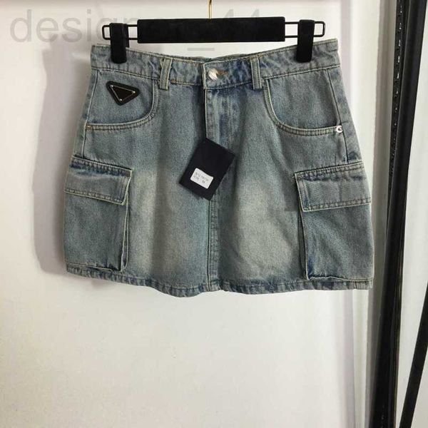 Юбки дизайнерские джинсовые платья качественные Сексуальное платье для девочек Размер S-L Украшение бокового кармана Джинсовая юбка #Несколько товаров E555