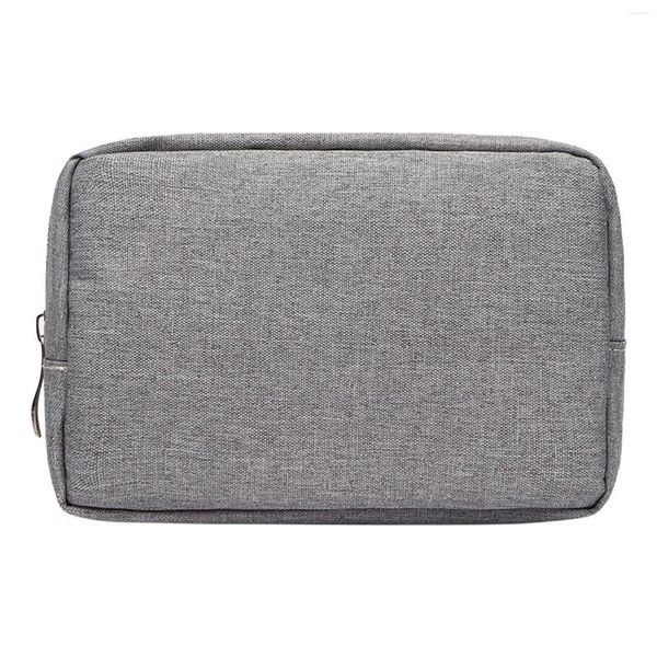 Sacos de armazenamento Sacos de armazenamento Organizador de cabos de carregador de viagem Zipper Oxford Cloth Case Power Bank Bag para Mouse Bolsa 3 camadas Acessórios eletrônicos