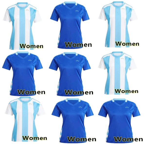 24/25 Tifoso femminile argentino Buona qualità di produzione Maglie da calcio MESSIS Otamendi Squadra nazionale Copa DYBALA MARTINEZ KUN Maglie da calcio Maradona DI Maria Kit