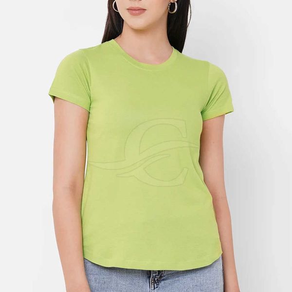 Лучшее качество с круглым вырезом, удобная футболка для женщин, горячая цена продажи, женская простая сублимация