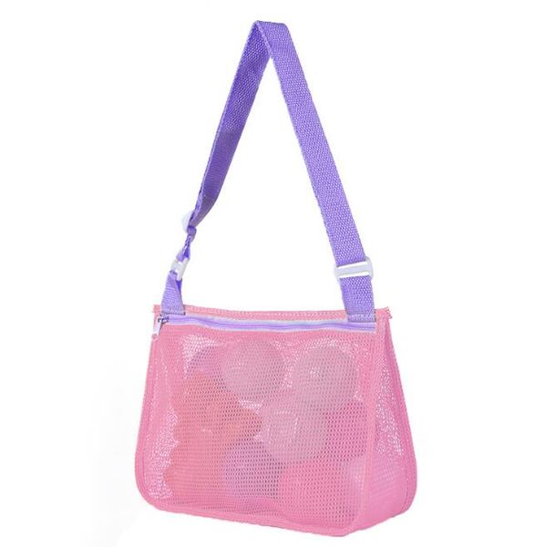 Borsa da spiaggia per bambini di alta qualità, tessuto a rete, colore misto, borsa da viaggio, borsa da toilette portatile