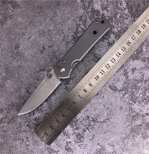 Chris Reeve Mini Sebenza 21 Kostengünstige Version Taschenklappmesser 7Cr13Mov Stonewashed Klinge Stahlgriff Camping Outdoor ED7158313