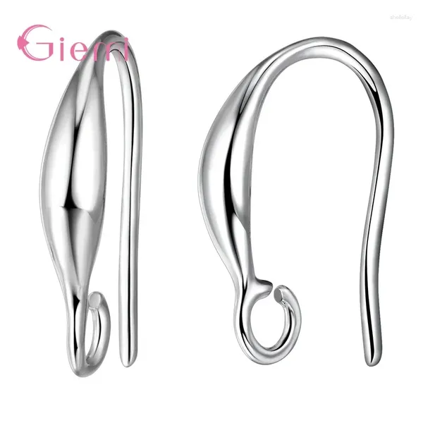 Çember Küpe Damla EST Süper Güzel 10 PC /5 Çift Orijinal 925 STERLING Gümüş Küpe Bulguları DIY Moda Takı için