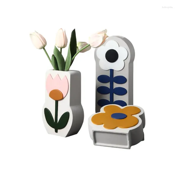 Vasen Nordic Porzellan Handbemalte Vase Wohnzimmer Blumenarrangement Kreative Frische Kunst Dekoration Ornamente