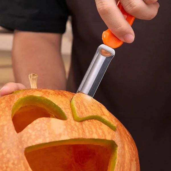 2024 7 stücke Kürbis Carving Kit Werkzeuge Halloween Kürbis Carving Werkzeug Set Schablonen Kürbis Schneiden Liefert Gravur Küche Schneiden