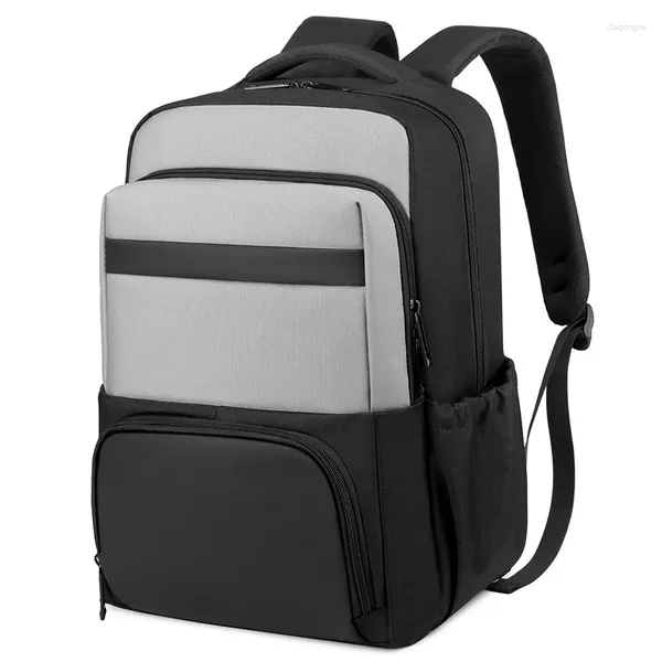 Sırt çantası moda gündelik erkekler yüksek kaliteli oxford kumaş seyahat okulu çantası şık zarif 15 '' dizüstü bilgisayar