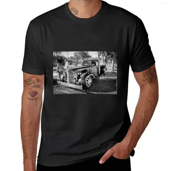 Regatas masculinas 1949 Diamond T Pick Up Truck Camiseta Kawaii Roupas Meninos Camisas Mens Camisetas Gráficas Engraçadas