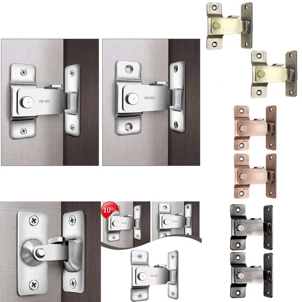 2024 2 PCS Serratura Della Porta Porta Della Stalla Fermo Bullone Ad Angolo Retto Porta Scorrevole Serratura di Sicurezza Domestica Armadietto Finestra Armadio Cancello Fermo Hardware