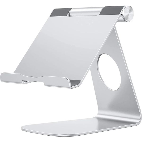 Supporti per tablet Supporto per supporto da tavolo regolabile in alluminio per dock Accessori per iPad Pro Air Mini 10.2 9.7 Samsung Tab iPhone Xiaomi