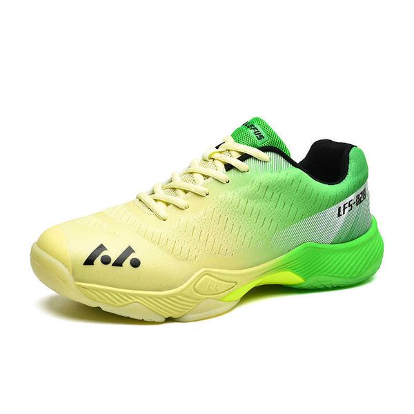 HBP Não-marca HBP Não marca novo design de couro de microfibra superior masculino e feminino tênis esportivo respirável antiderrapante sapatos de badminton