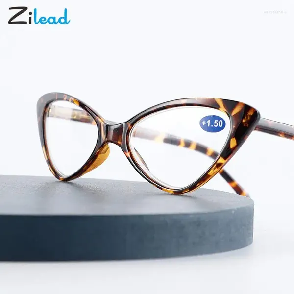 Солнцезащитные очки Zilead, женские очки для чтения Cateye, модные мини-кошачьи глаза для дальнозоркости, оправа для очков в стиле ретро, оптические очки для пресбиопии, диоптрии 1 4
