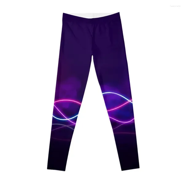 Calças ativas abstratas ultravioleta neon luzes leggings legging ginásio esporte jogger mulher esportiva feminina