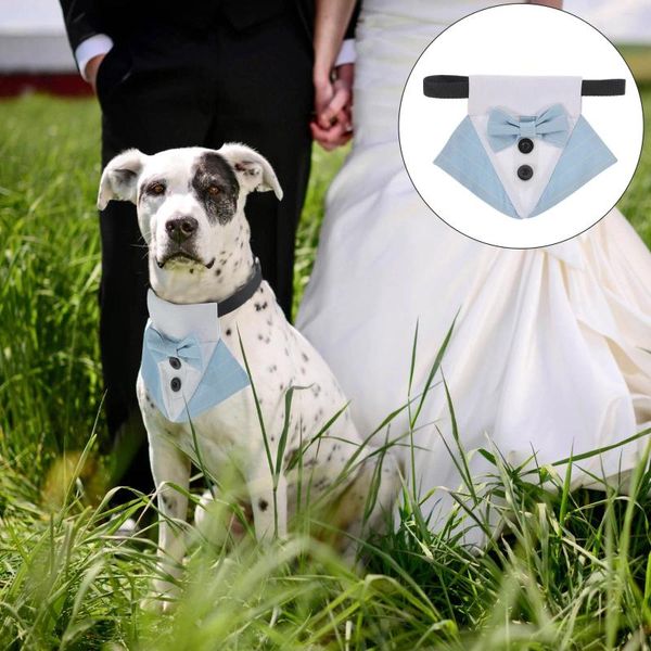 Abbigliamento per cani sciarpa petto di petto di bandanas collare per matrimoni per cani medibini per le sciarpe