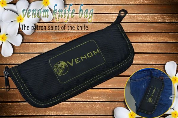 Lagerung Neue Venom Serie Klappmesser Tasche Messer Set Klappmesser Aufbewahrungstasche Klappscheide Nylon Aufbewahrungstasche DIY handgefertigt