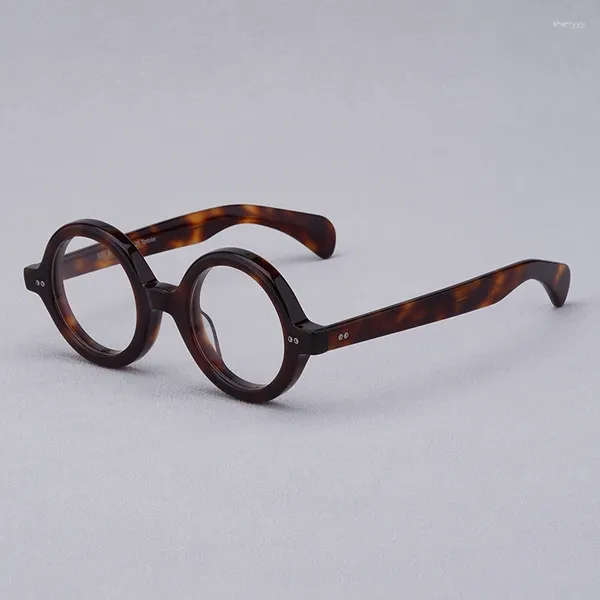 Sonnenbrillenrahmen, groß, rund, dickes Acetat, für Herren und Damen, High Street, Original-Designer-Brillenprodukte, trendige Qualität