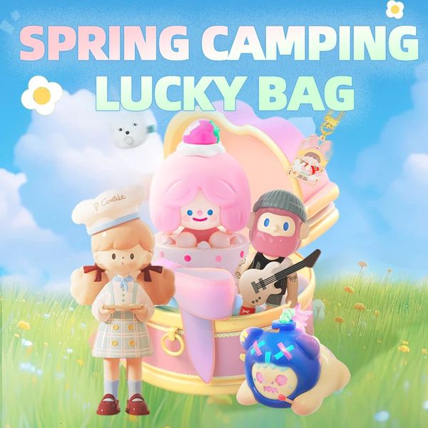 Finding Unicorn Spring Camping Lucky Bag Blind Box Kinderspielzeug Mystery Collectible Cute Accessories Exquisite Big Dolls 240325