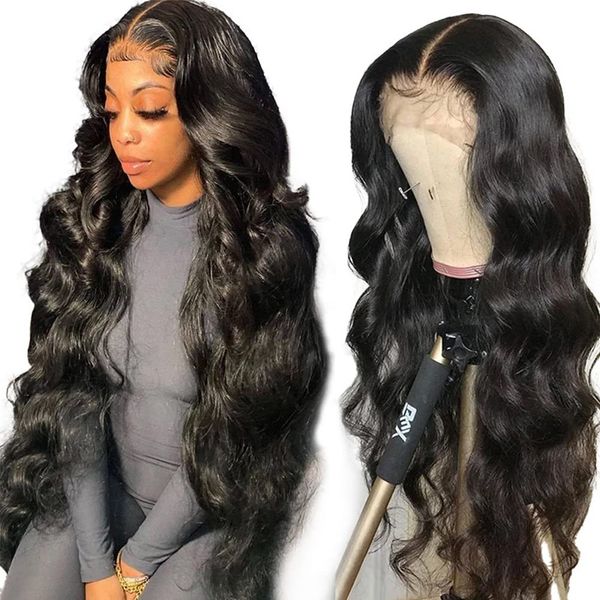 Prodotto di moda Waves Waves Capelli Full Head Hair Long Lace Wigs Capelli umani 20/34 pollici Wig Wig per le parrucche da donna