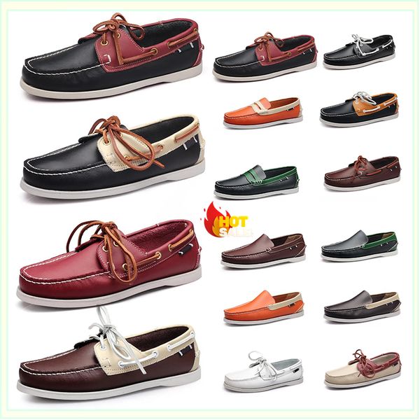 scarpe da ginnastica firmate 2024 NUOVE scarpe da uomo positive Scarpe da vela casual Pelle traspirante designer sn2eakers Colore misto Spessore di alta qualità GAI Taglia 38-45