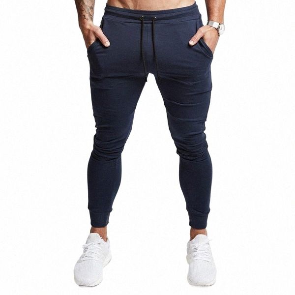 Pantaloni da jogging slim da uomo, pantaloni sportivi affusolati per jogging, corsa, esercizio, palestra, allenamento X3gH #