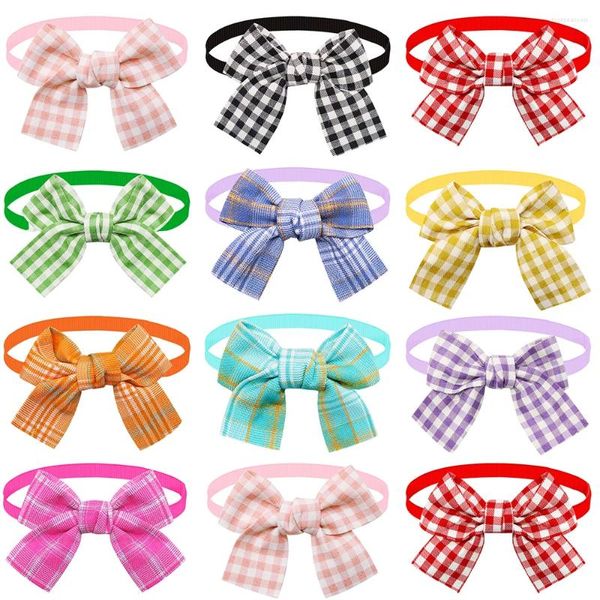 Köpek Giyim 30/60 PCS Toptan Ücretli Bow Tie Cat Bowties Dekorasyon Köpekleri Kazılar küçük malzemeler için evcil hayvan ürünleri