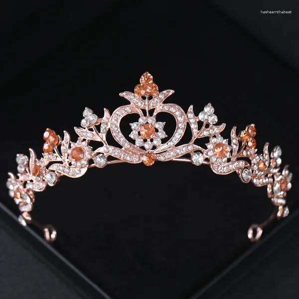 Haarspangen, Kristall-Blumen-Tiaras und Kronen, Strass-Abschlussball-Diadem-Stirnband für Frauen, Braut, Braut, Hochzeit, Accessoires, Schmuck, Krone