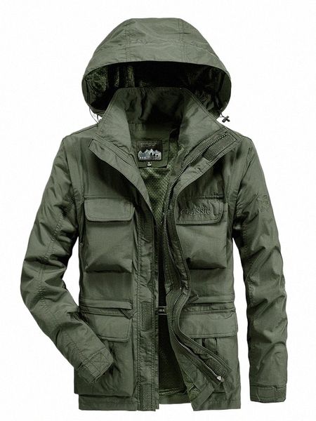 2023 Мужская новая осенне-зимняя многофункциональная ветрозащитная водонепроницаемая спортивная куртка для бездорожья с несколькими карманами w4ab #