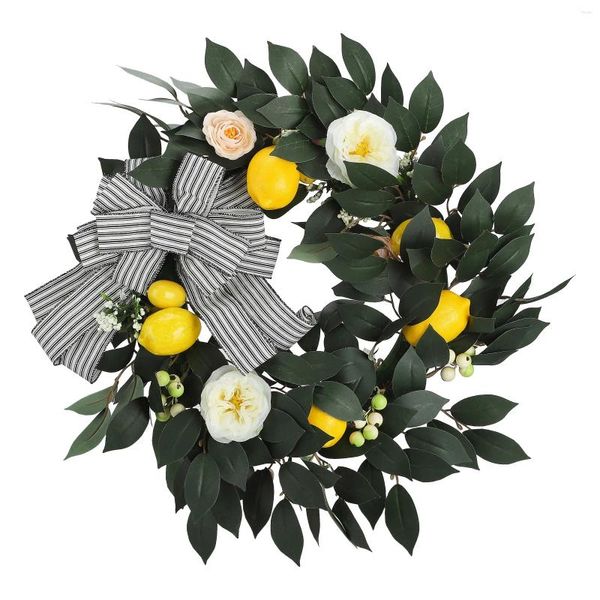 Dekorative Blumen Gefälschte Blume Künstliche Palme Tür Hängender Ring Simulation Girlande Heimdekorationen Mit Grünen Blättern Kranz