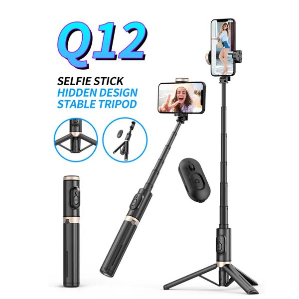 Bastoni Bluetooth Wireless Handheld Selfie Stick Treppiede Monopiede allungabile con telecomando per Huawei iPhone 14 13 Pro Max Xiaomi Phone Live