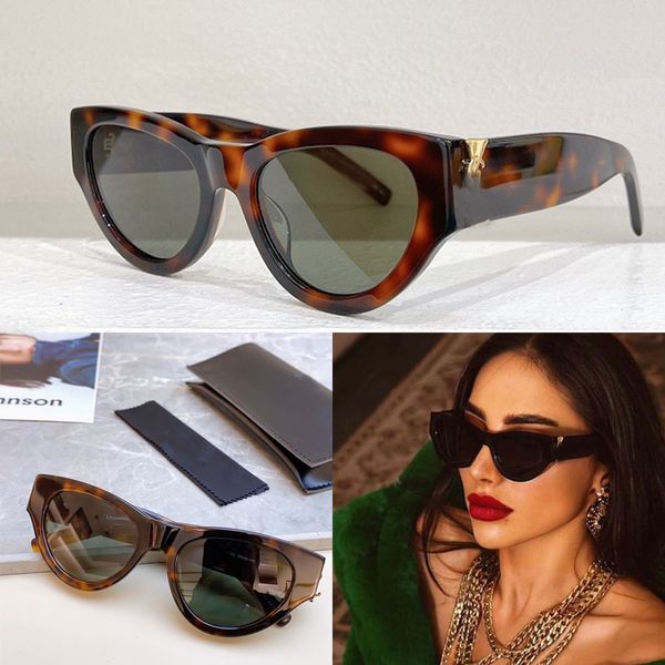 Modedesigner-Sonnenbrille SLM94 Dreiecksrahmen-Sonnenbrille für Damen M94 UV400-beschichtete Schutzgläser Damen-Luxusbrille mit Originaletui
